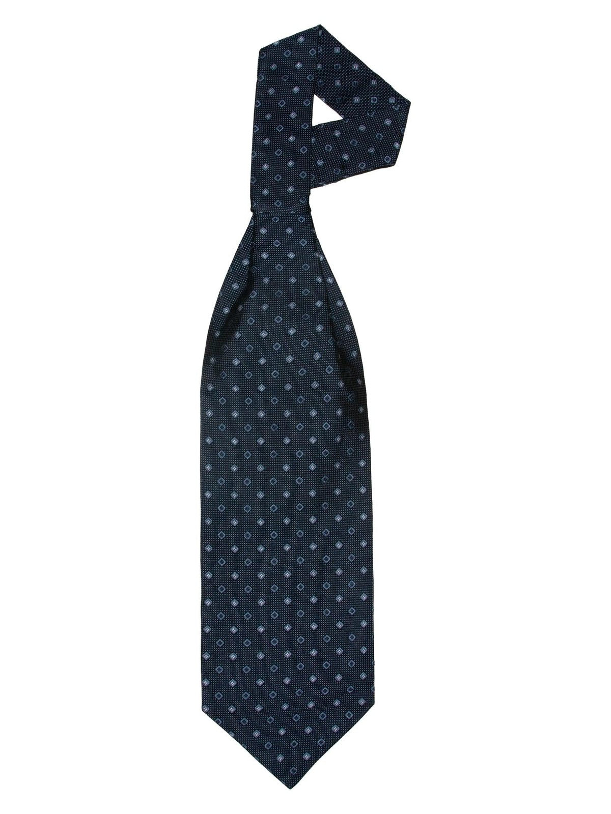 Ascot mønstret sort — mønstret ascot-slips i sort