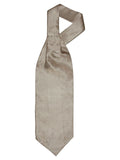 Ascot mønstret beige — mønstret ascot-slips i beige